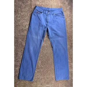Polo Ralph Lauren Mens Blue Straight Leg Denim Pants 36x34 Red Pony Logo
